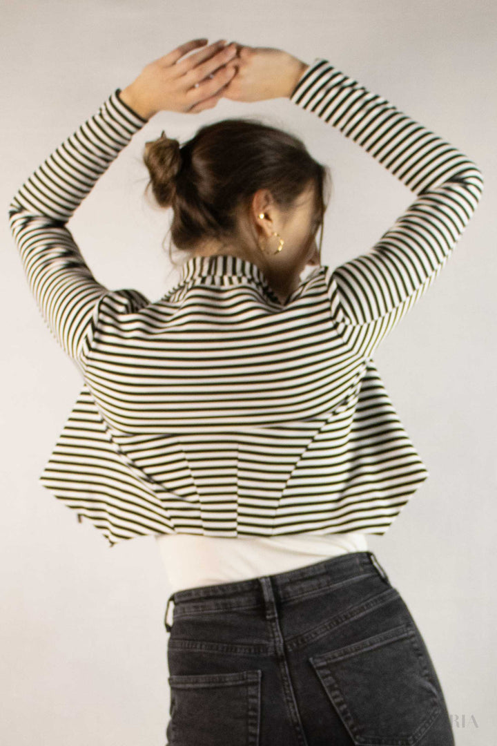 Unique Asymmetric Crop Top