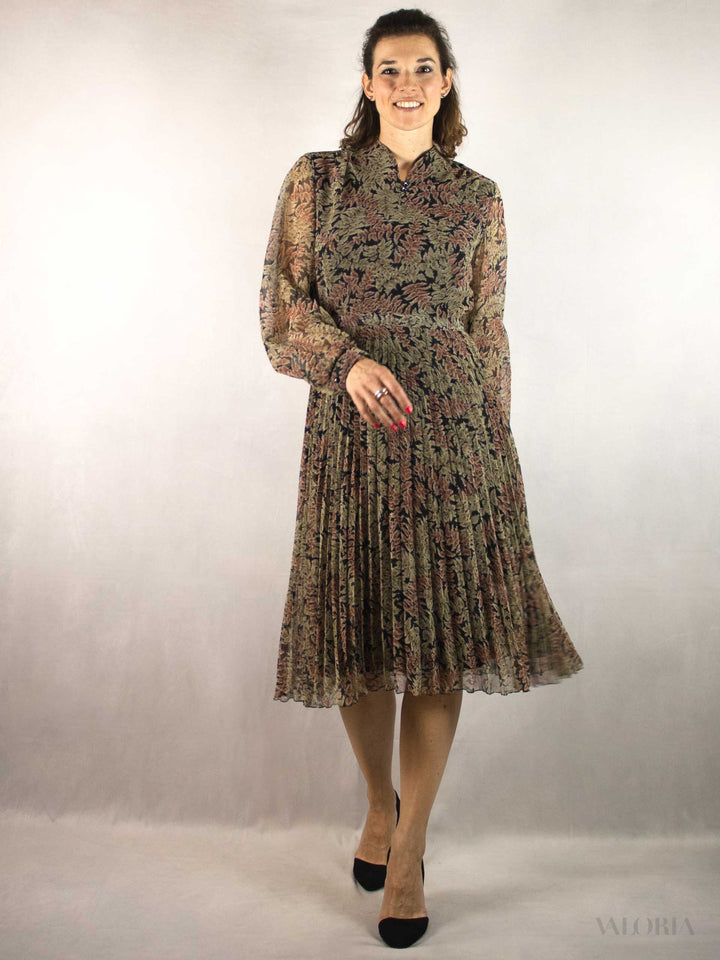 Falling Leaves - Semi-Transparent Vintage Dress