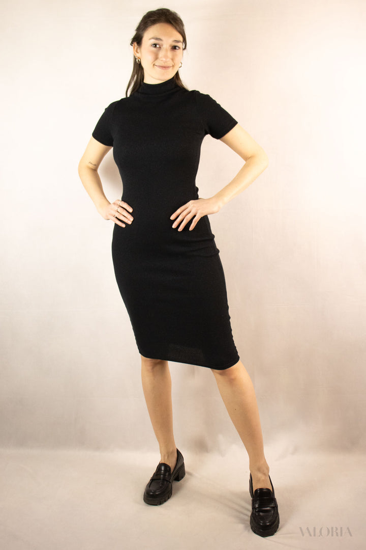 LBD - Bodycon Black Knit Dress