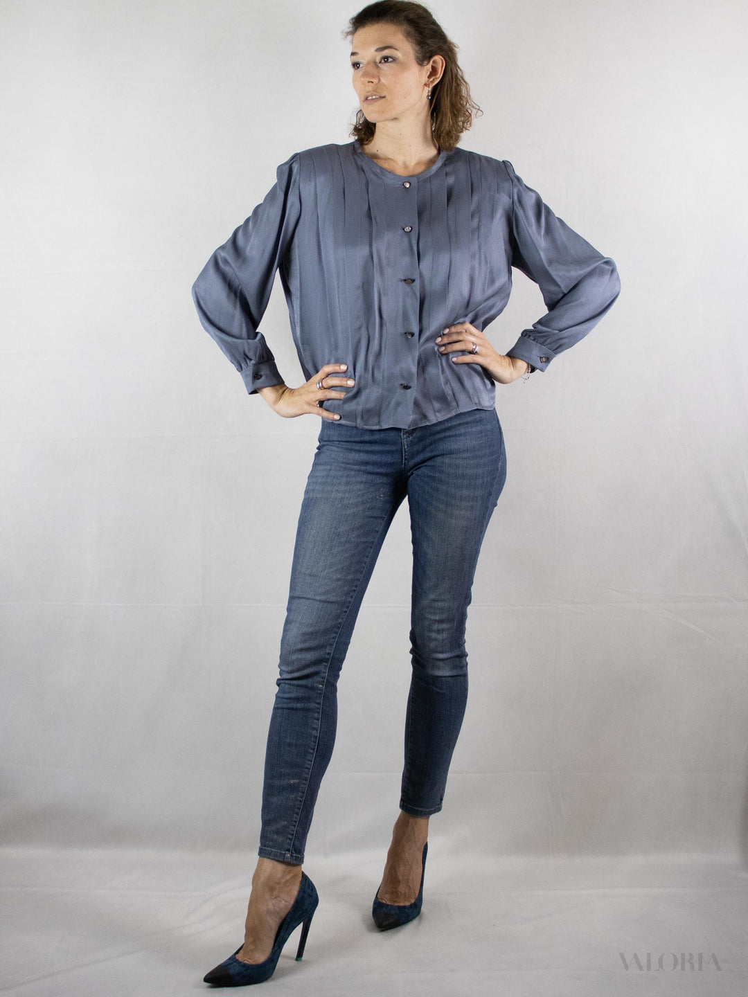 Grey is the new Black - Silk Blouse