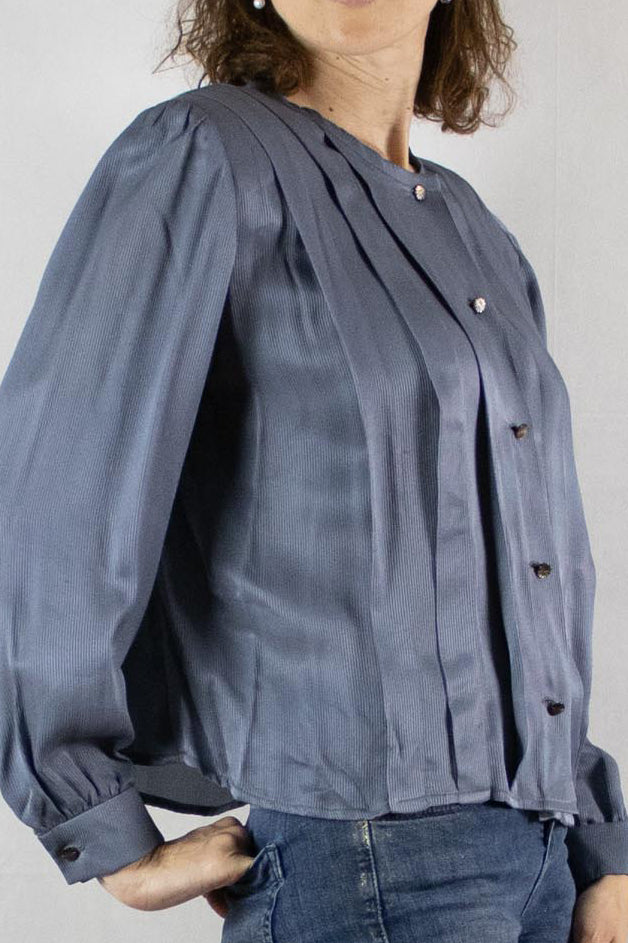 Grey is the new Black - Silk Blouse