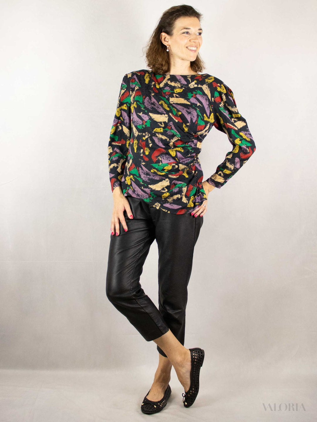 70s Asymmetric Wrap Top