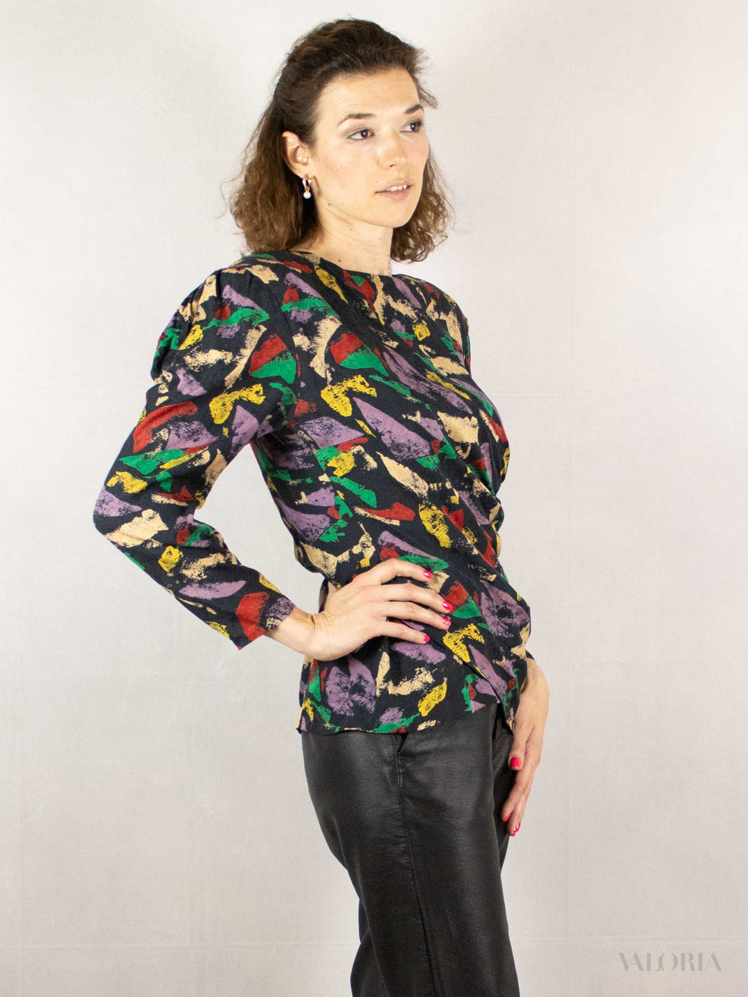 70s Asymmetric Wrap Top