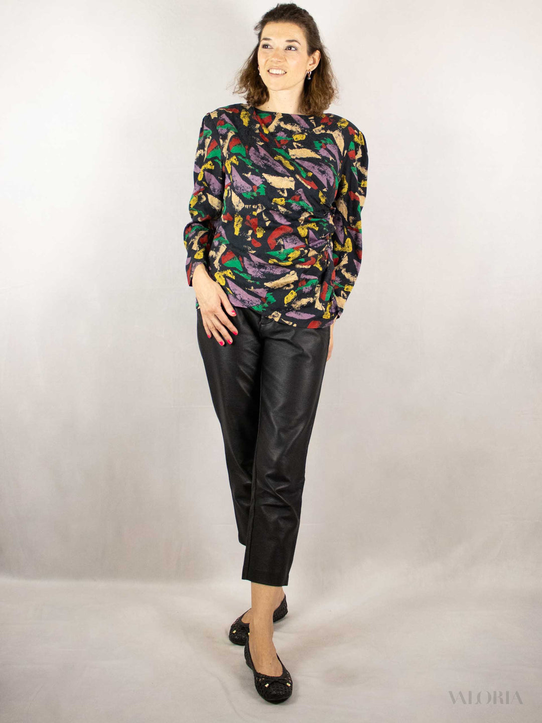 70s Asymmetric Wrap Top