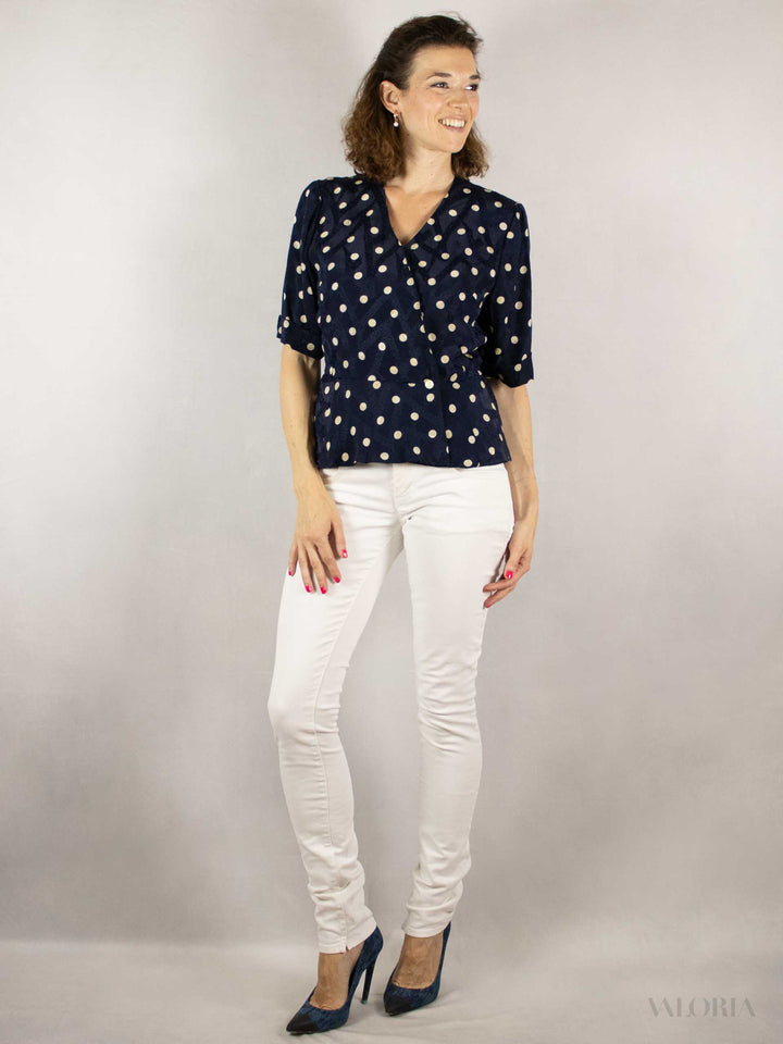 Dance With Me - Like New! Cute Polka Dot Top