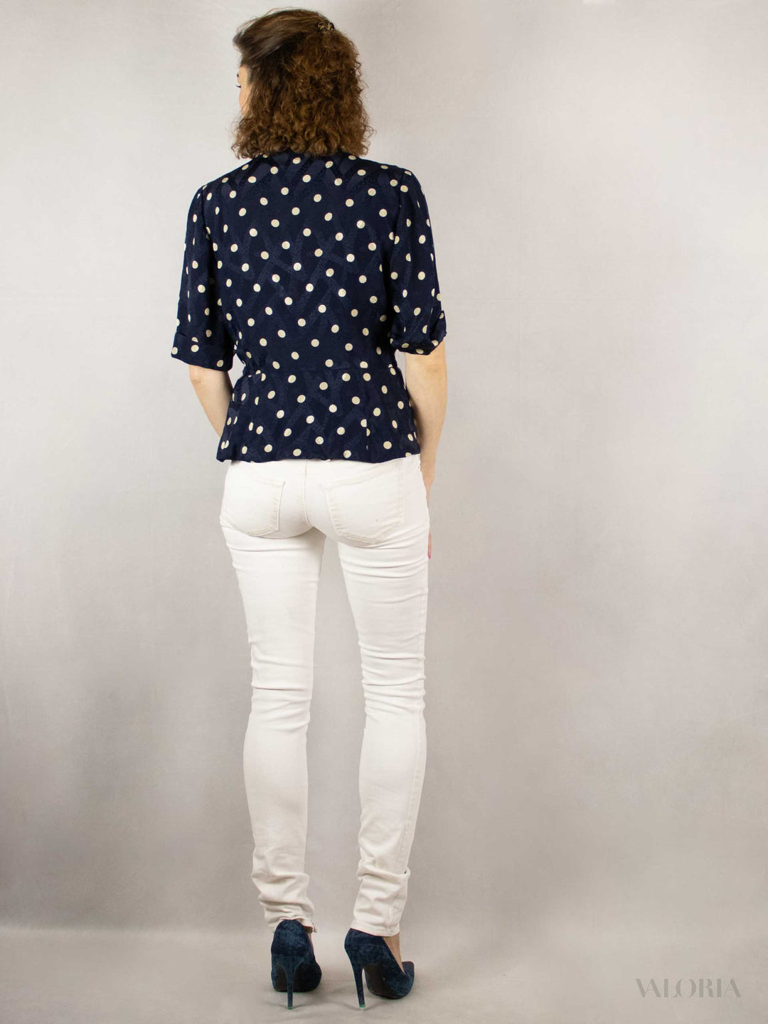 Dance With Me - Like New! Cute Polka Dot Top