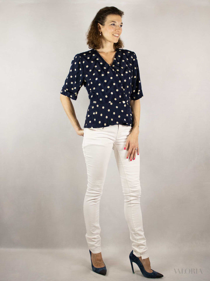 Dance With Me - Like New! Cute Polka Dot Top