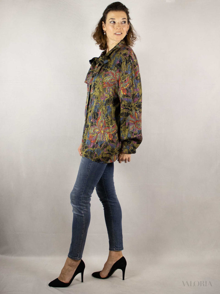 The Artists Muse - Beautiful Vintage Silk Blouse