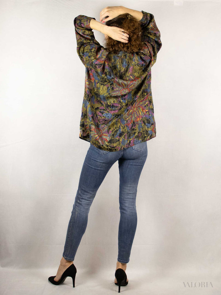 The Artists Muse - Beautiful Vintage Silk Blouse
