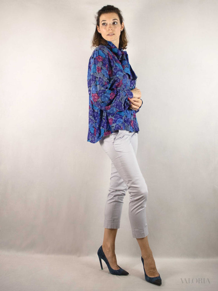 Beautiful Vintage 80s Silk Blouse