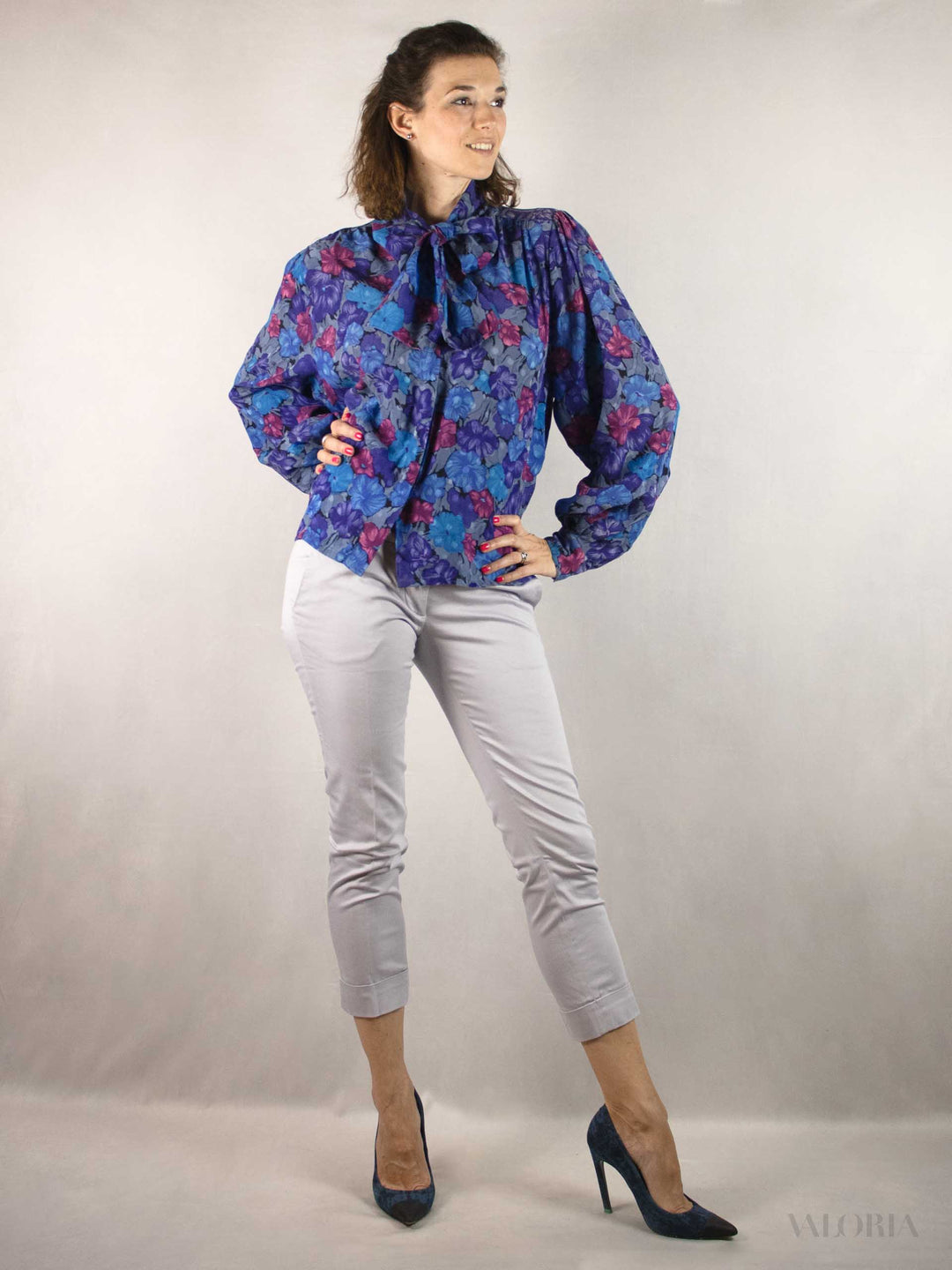 Beautiful Vintage 80s Silk Blouse