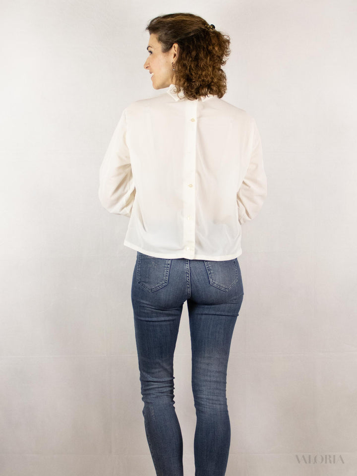 Cloud Dancer Lace Blouse