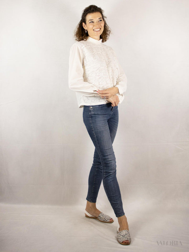 Cloud Dancer Lace Blouse