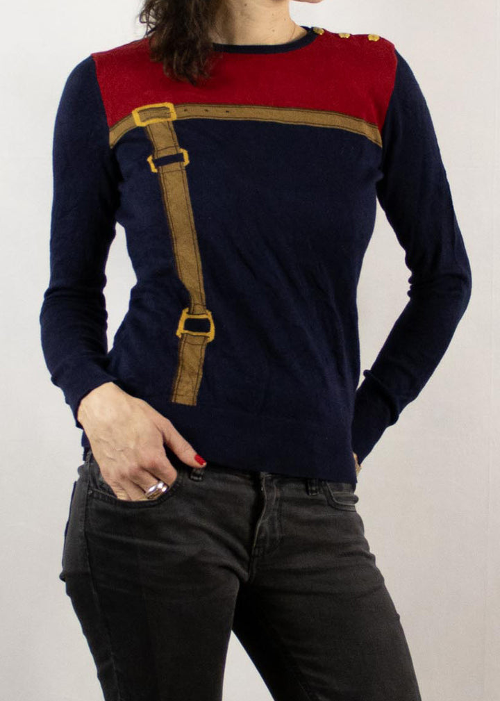 Belted. Vintage RL-Knit