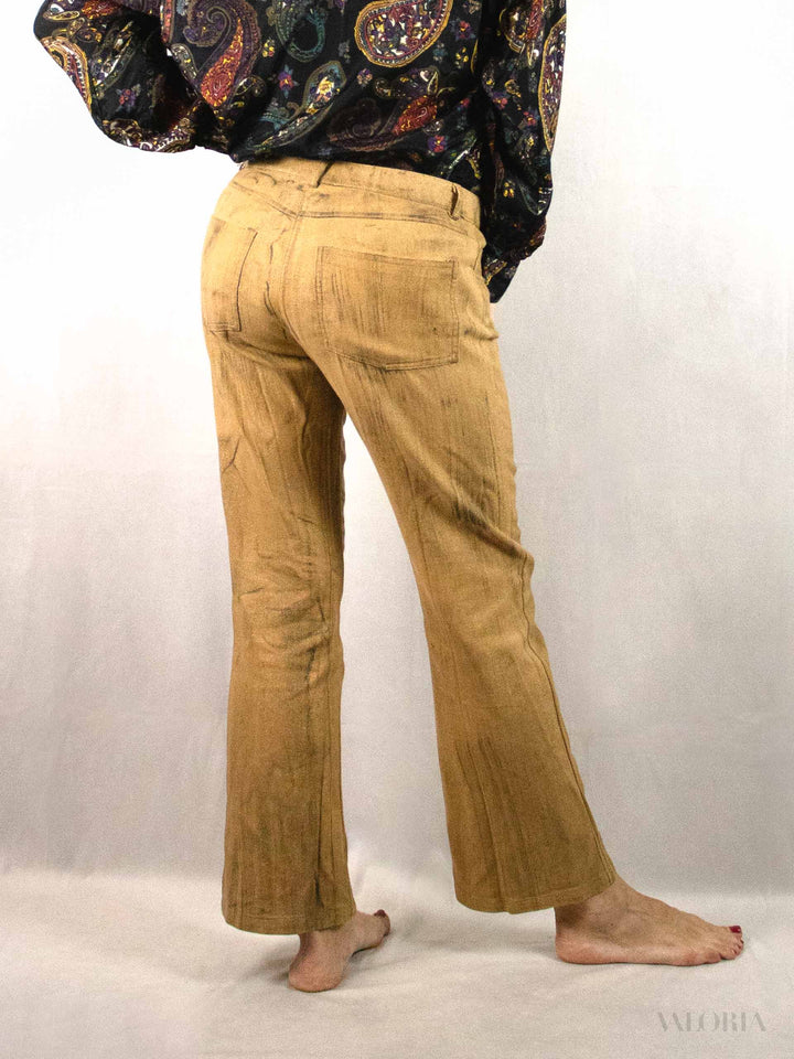 Gold Digger - unique golden denim pants