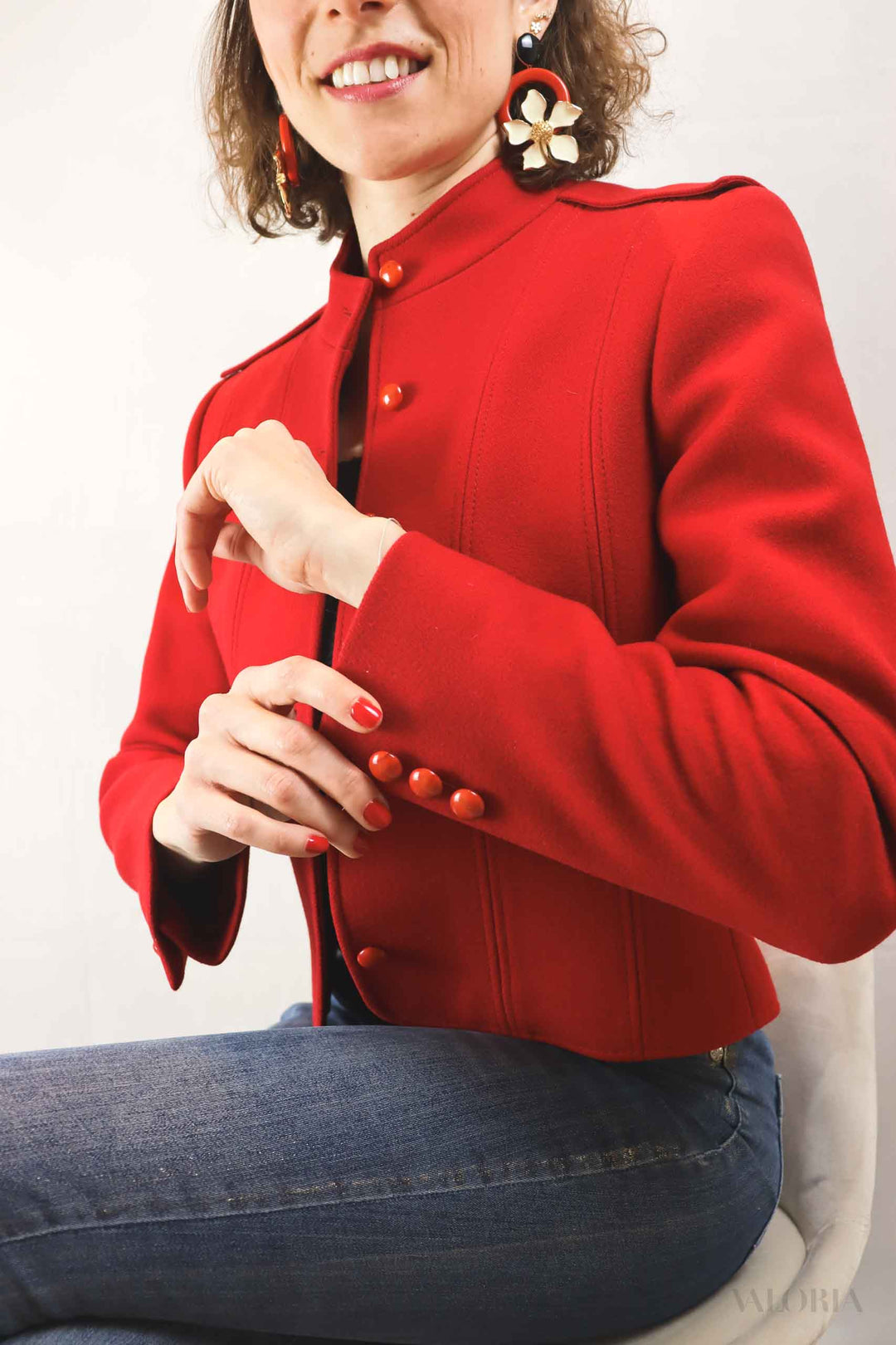 Lady in Red Jacket