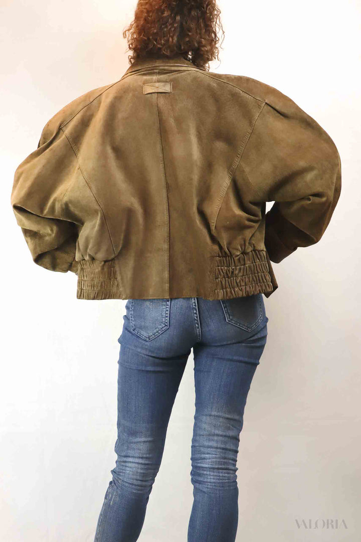 Soft Vintage Suede Bomber