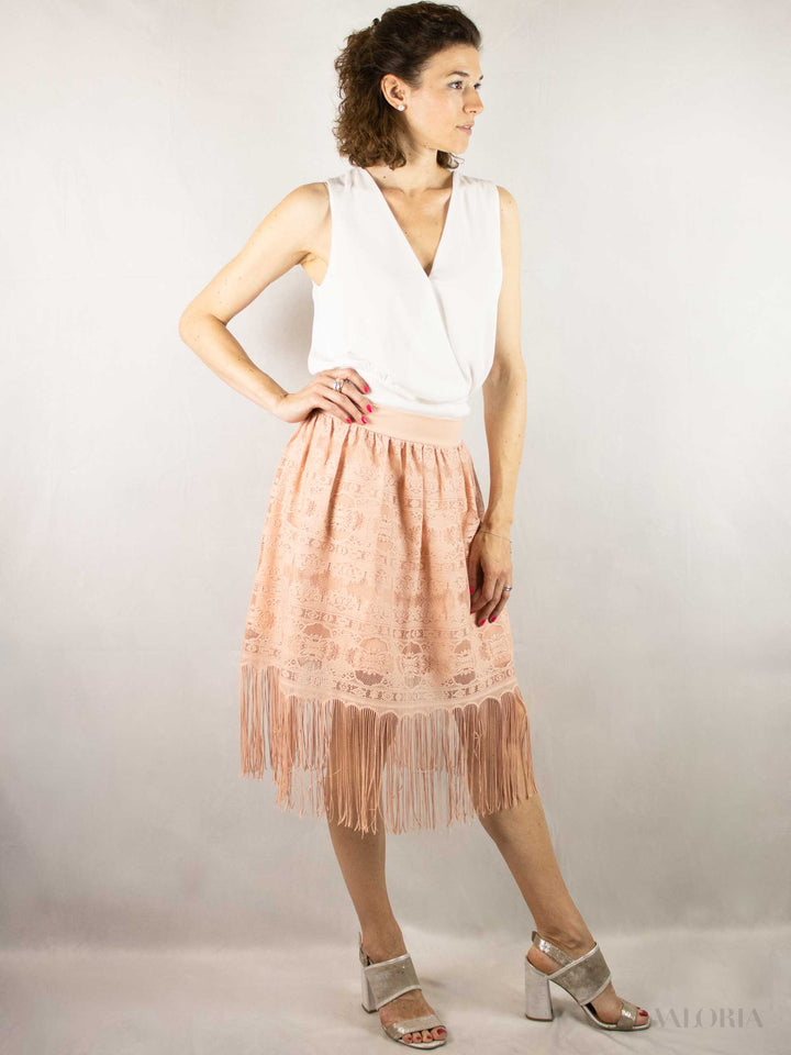 Playful Fringe Skirt