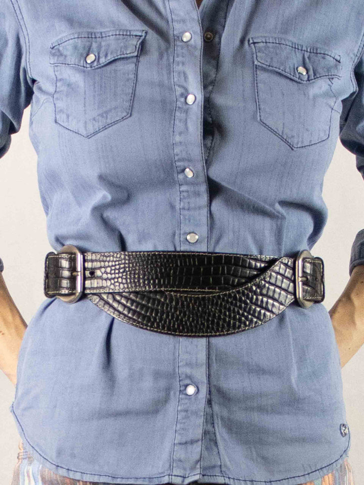 Unique Asymmetric Leather Belt