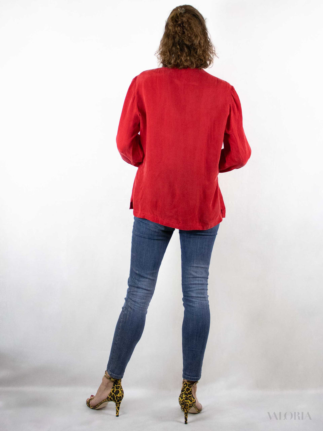 Unique Deep Red Vintage Longshirt