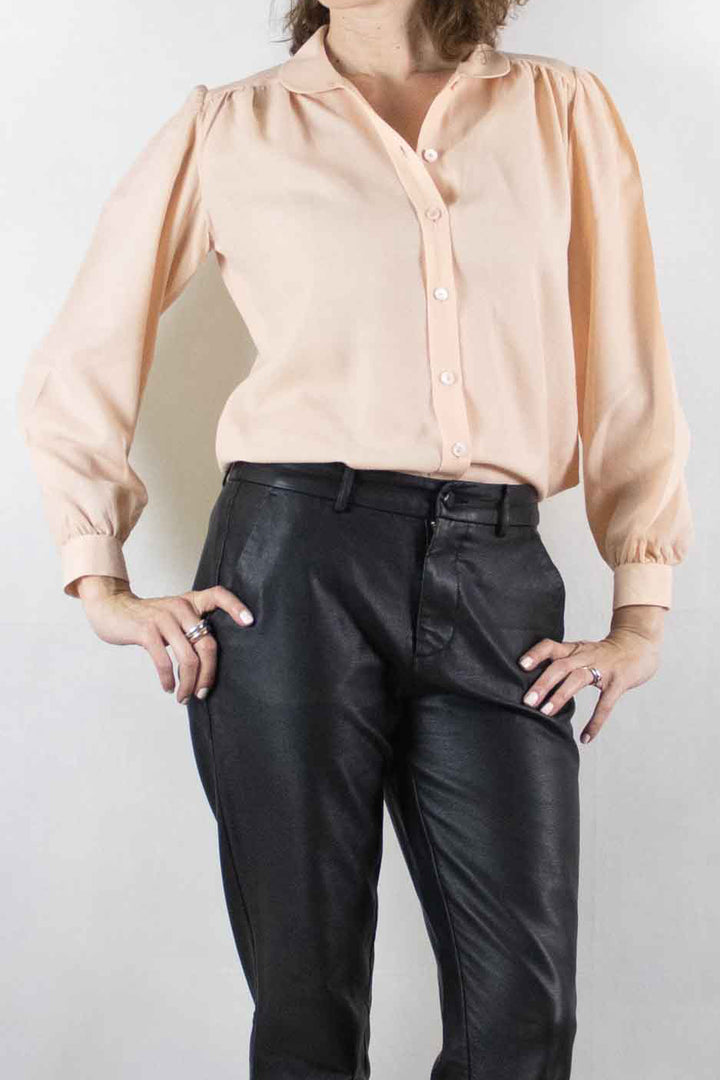 Blush! Handmade Vintage Wool Blouse