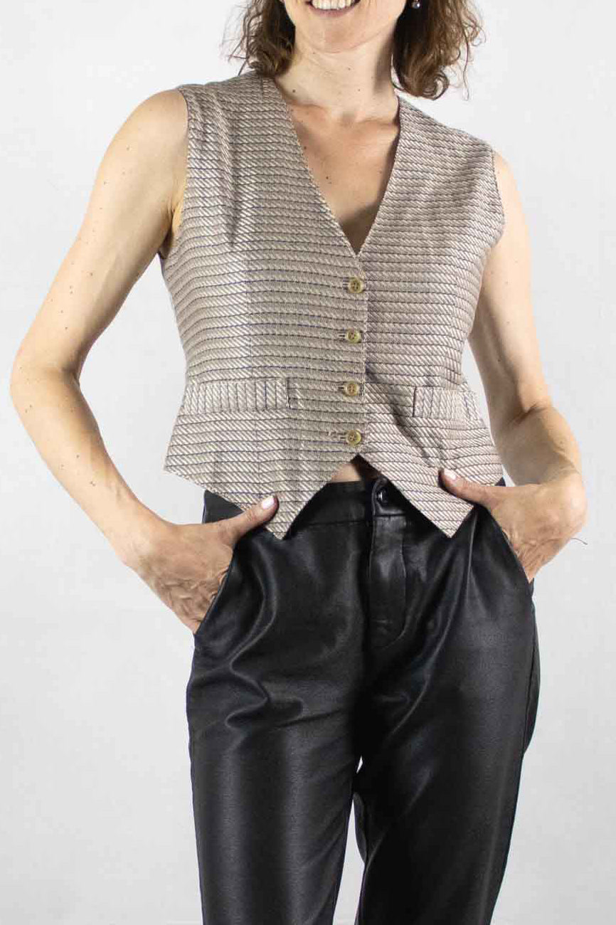 80s Jacquard Gilet