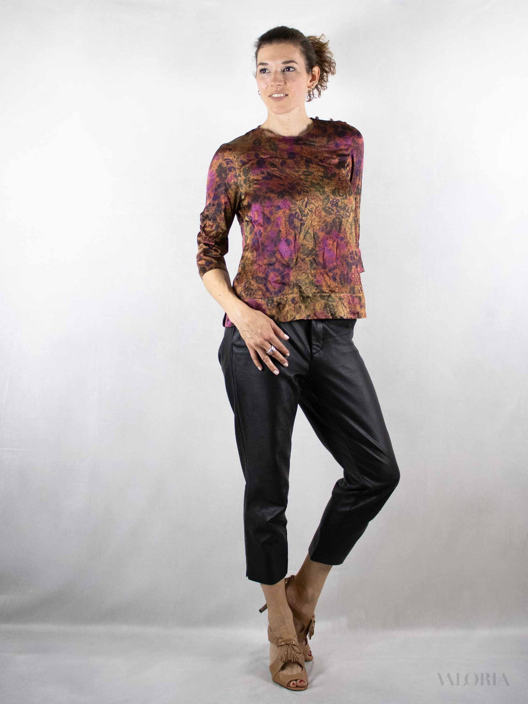 Purple Fantasy Vintage Silk Shirt