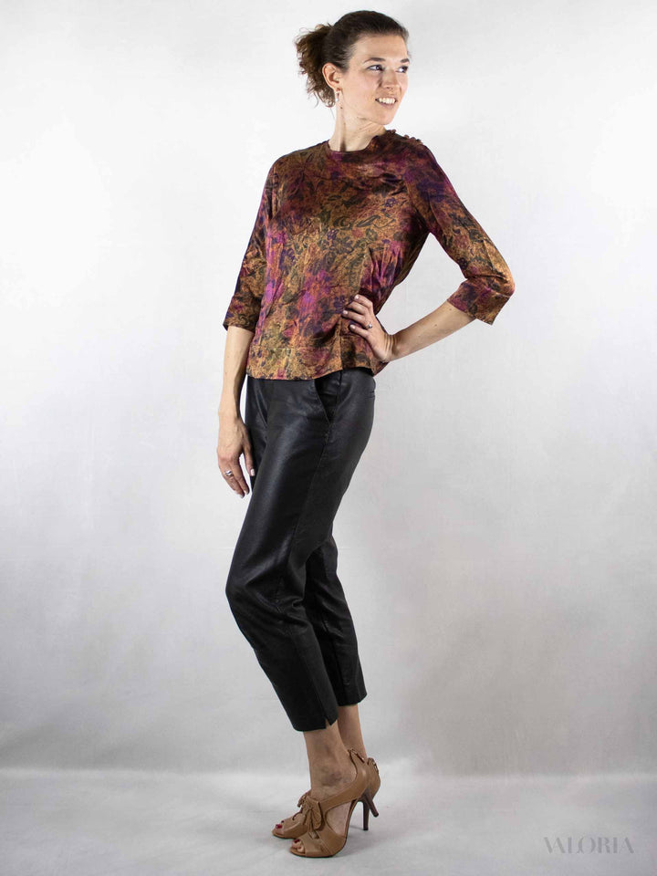 Purple Fantasy Vintage Silk Shirt