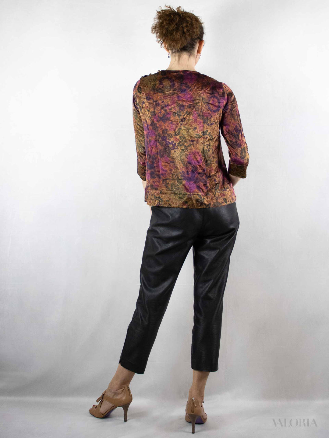 Purple Fantasy Vintage Silk Shirt