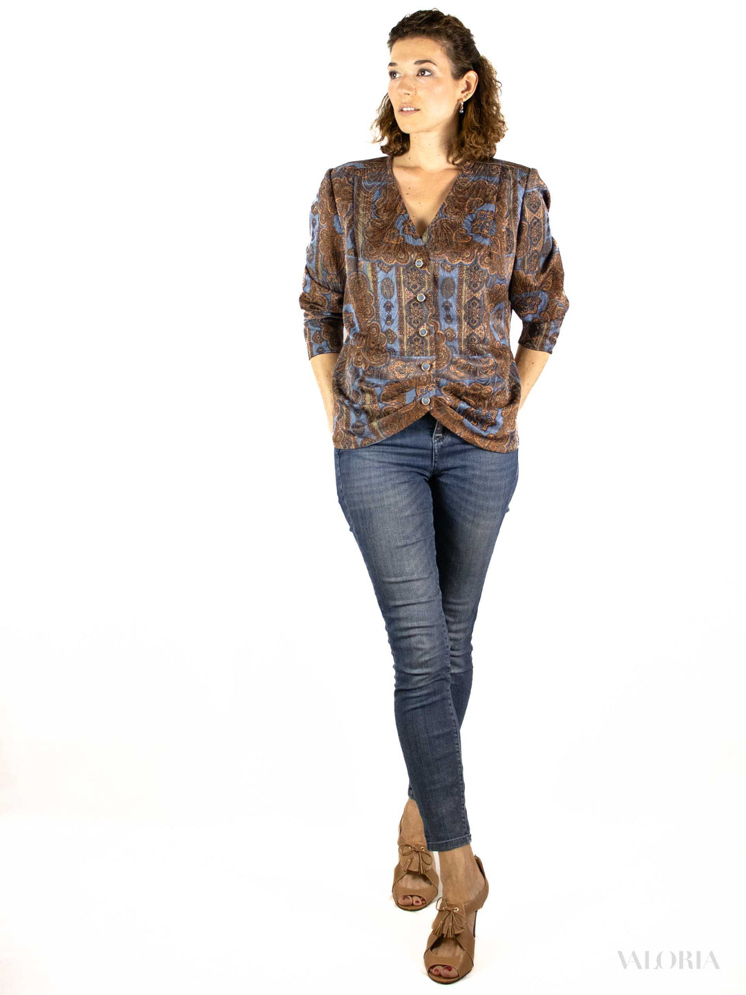 Into the Blue Paisley Blouse