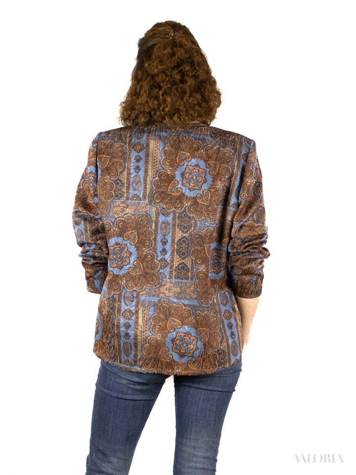 Into the Blue Paisley Blouse