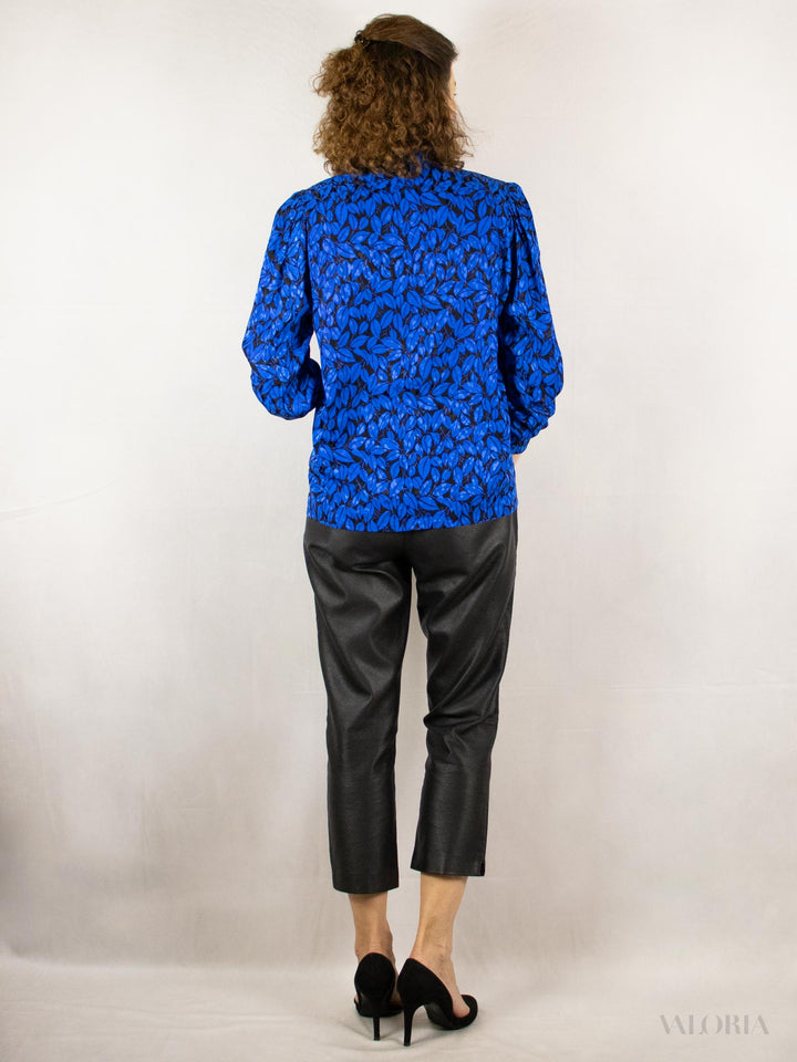 Royal Gardens - Vintage Silk Blouse