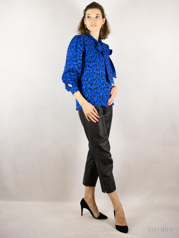 Royal Gardens - Vintage Silk Blouse