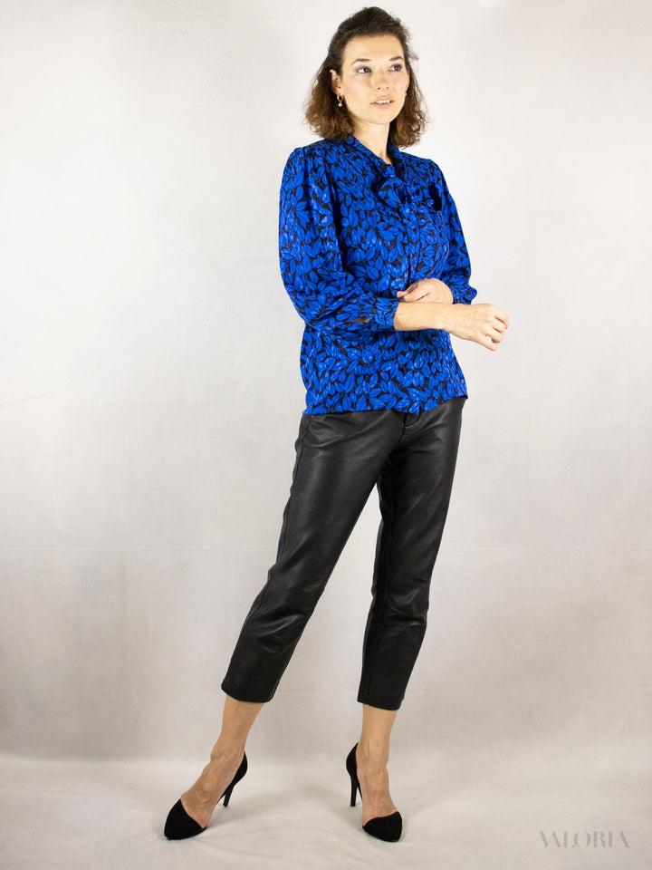 Royal Gardens - Vintage Silk Blouse