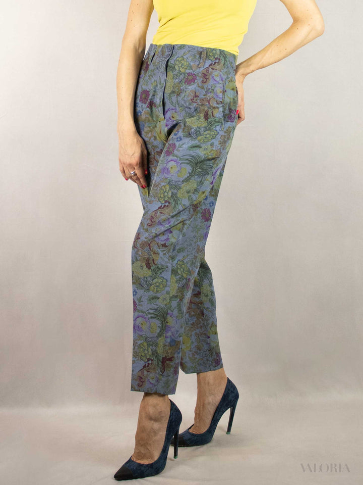 Unique Floral Satin Pants