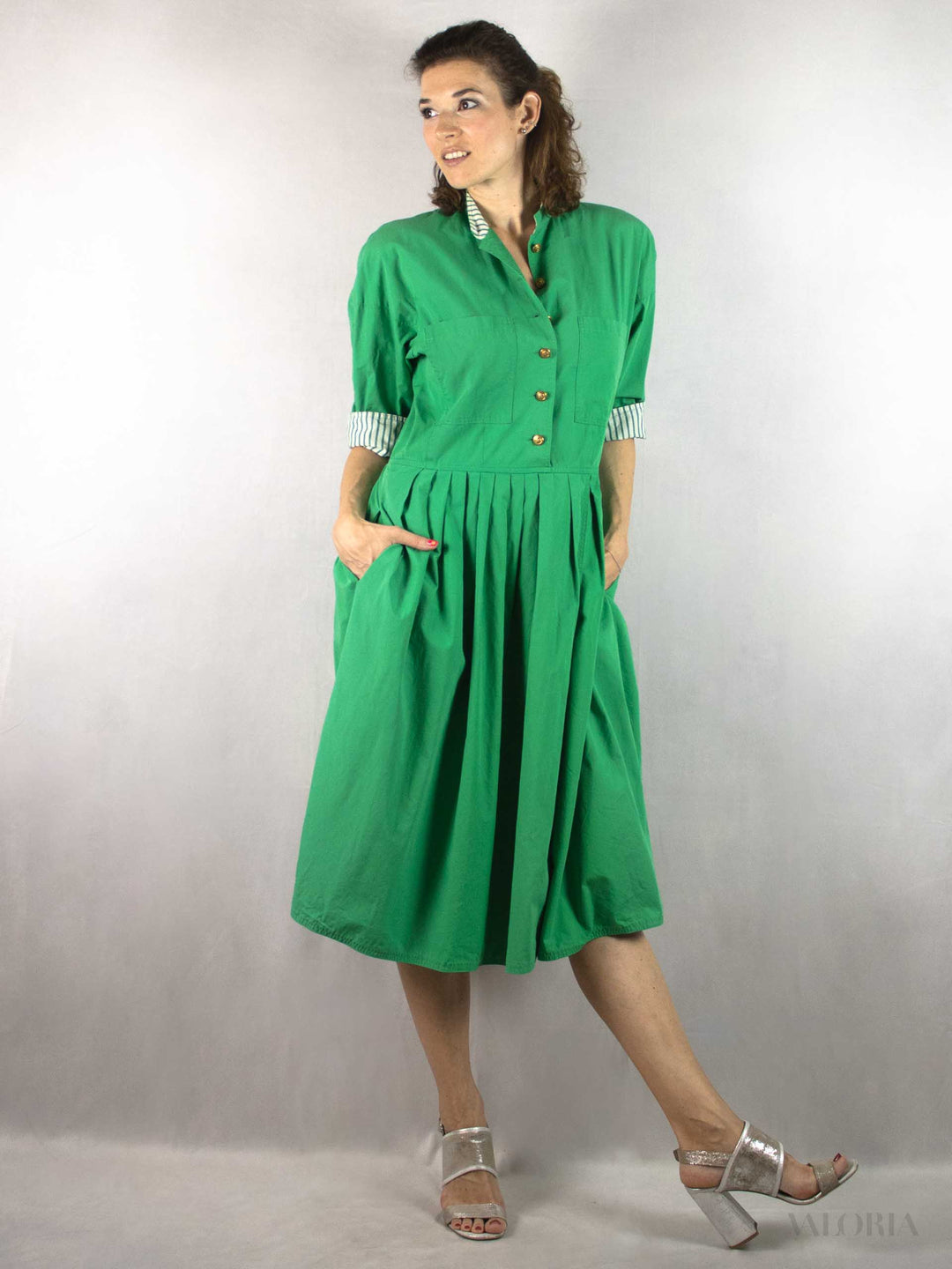 The Power of Green - Vintage Cotton Dress