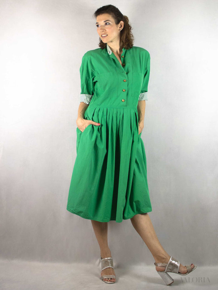 The Power of Green - Vintage Cotton Dress