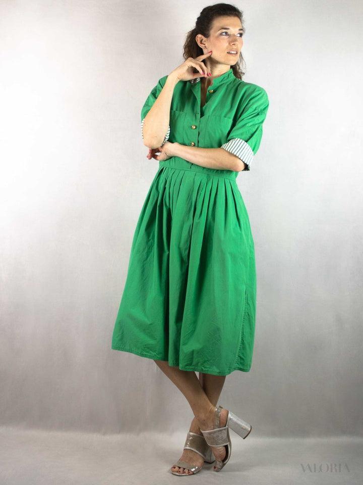 The Power of Green - Vintage Cotton Dress