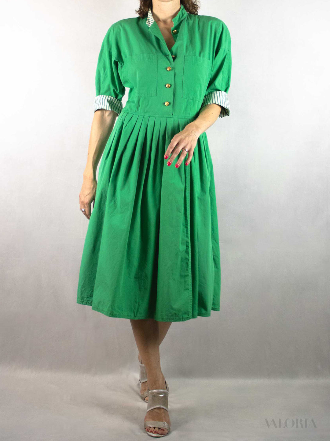 The Power of Green - Vintage Cotton Dress