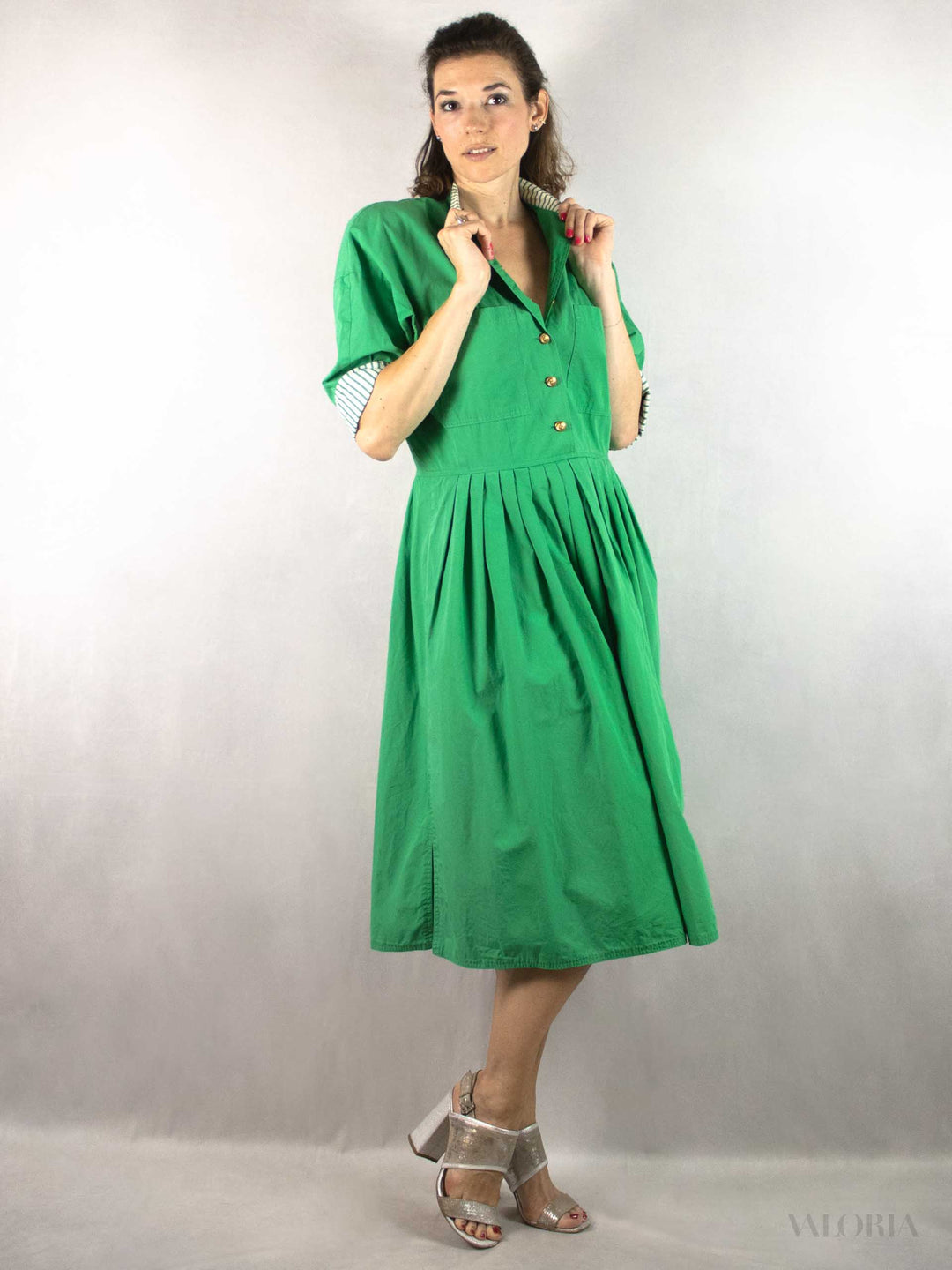 The Power of Green - Vintage Cotton Dress