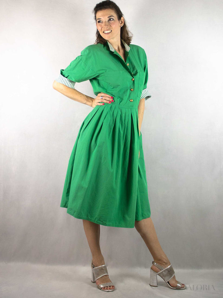 The Power of Green - Vintage Cotton Dress