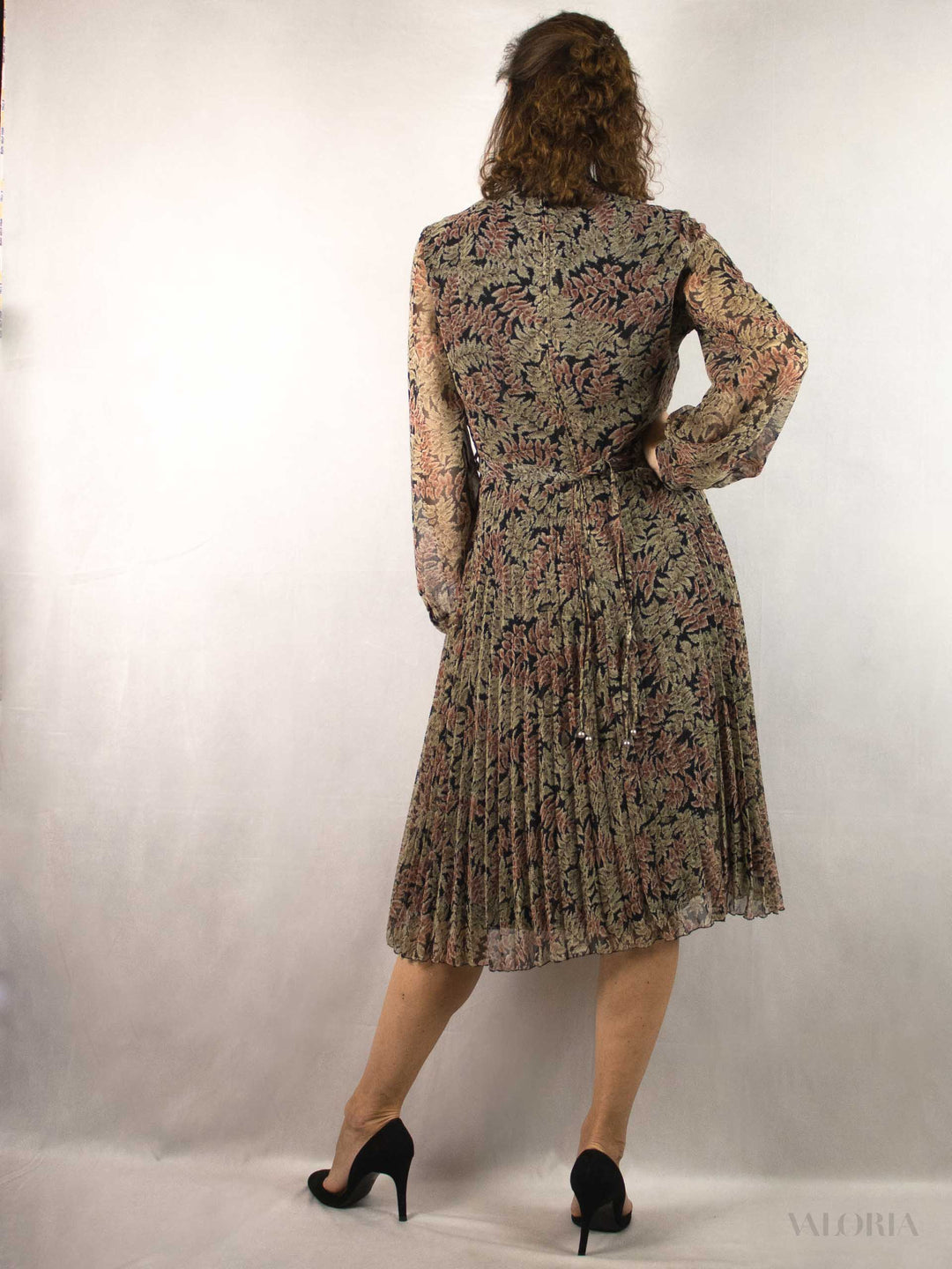 Falling Leaves - Semi-Transparent Vintage Dress