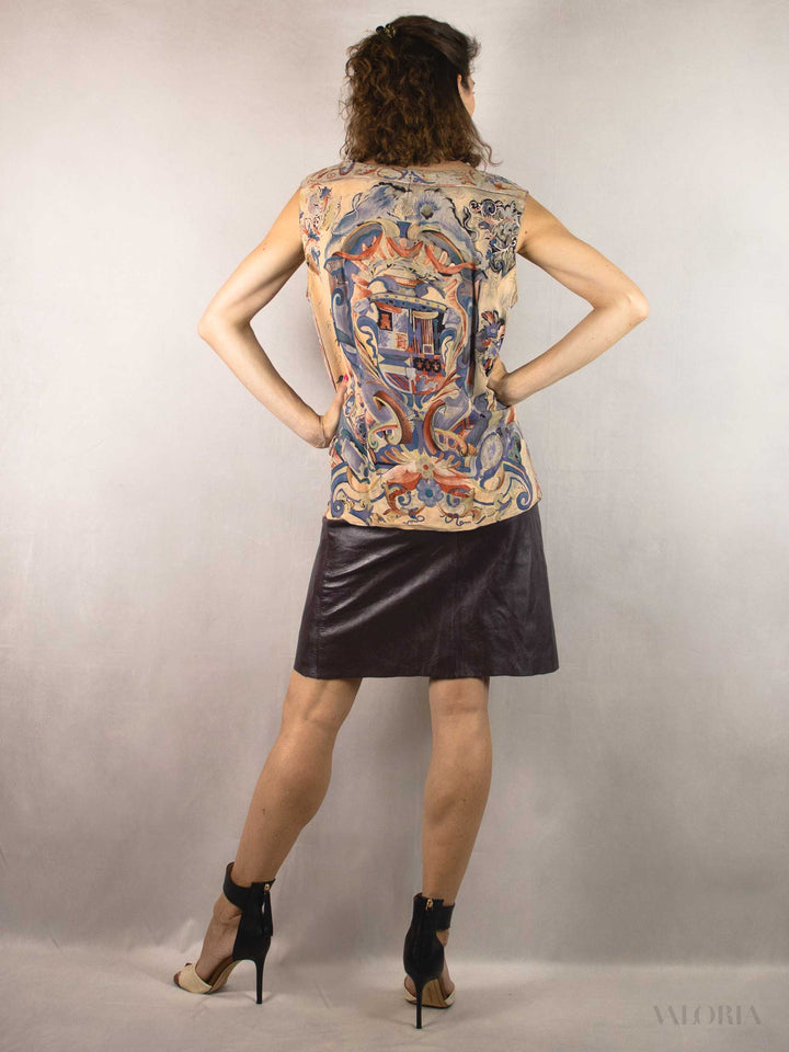 Aquarell Viscose Top - Rare Find!