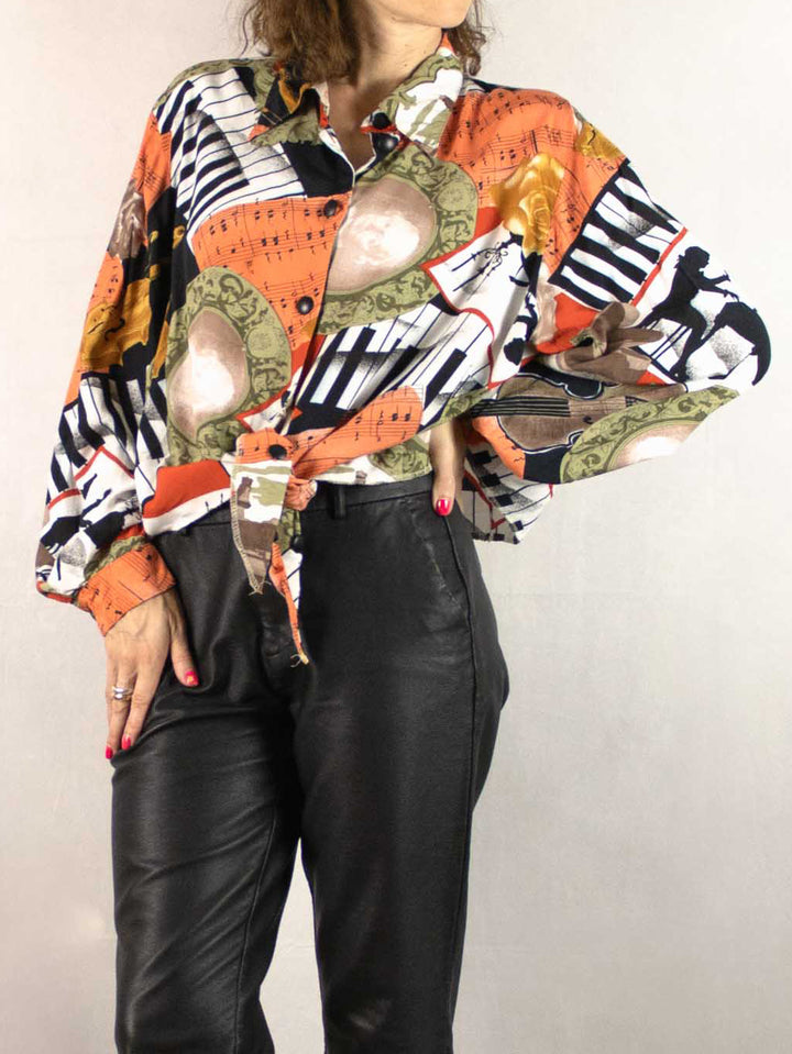 Please Don't Stop The Music - Viscose Blouse