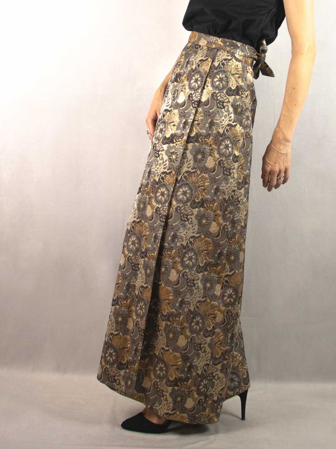 Unique Brocade Wrap Skirt