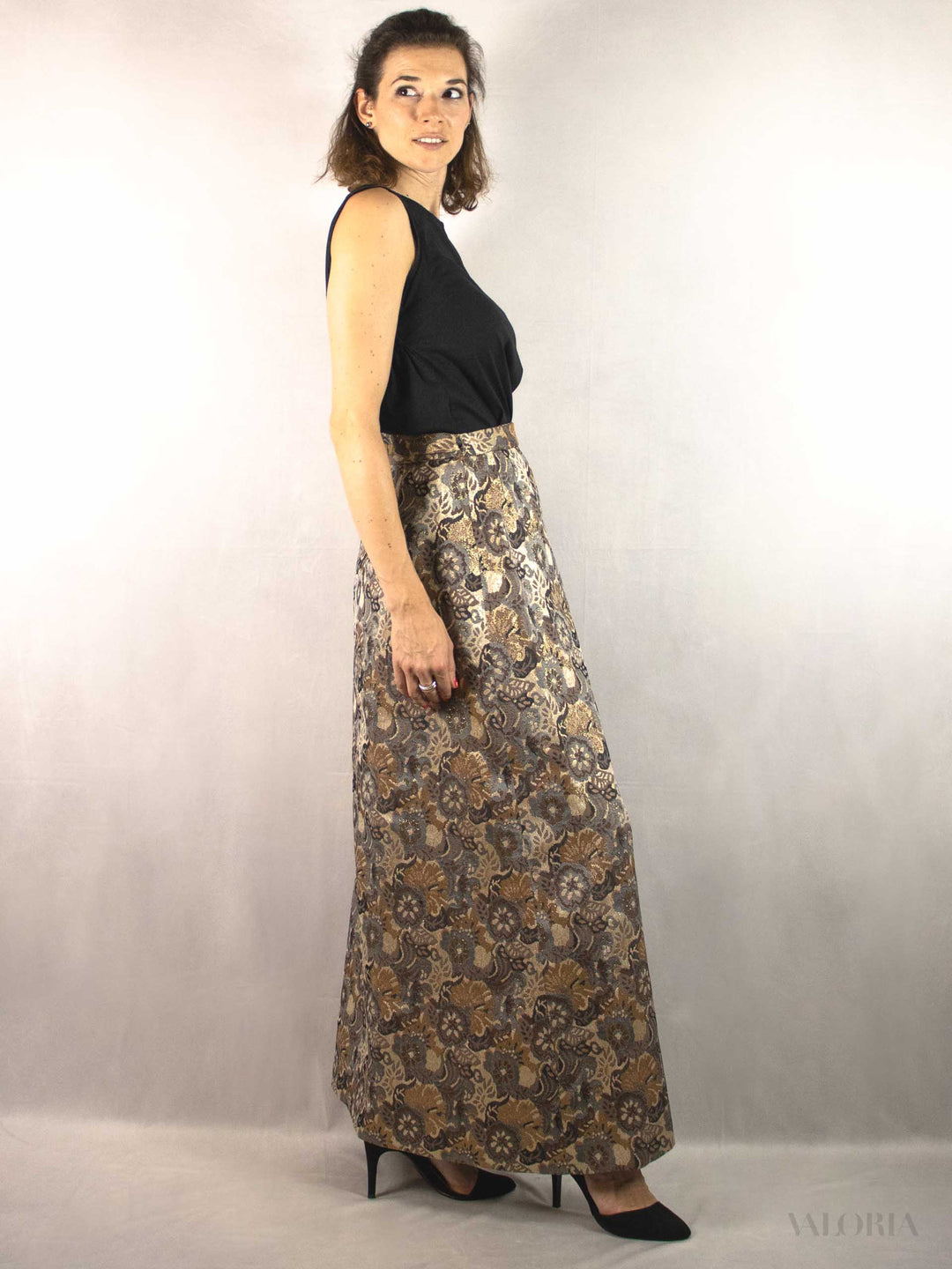 Unique Brocade Wrap Skirt