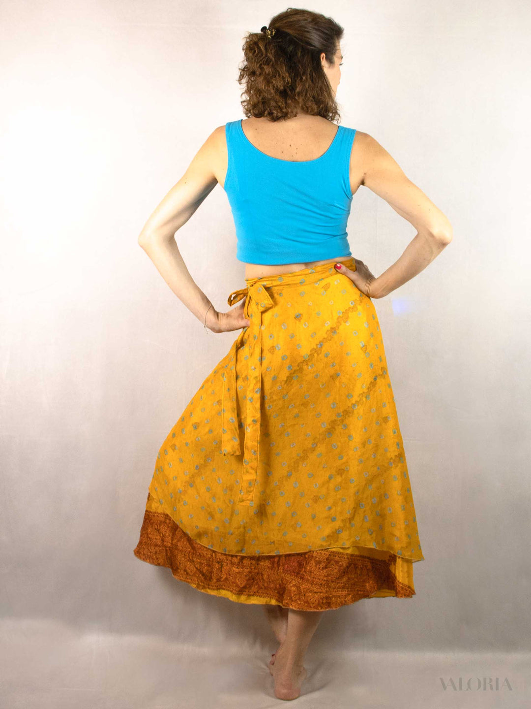 Versatile Indian Silk Wrap Skirt