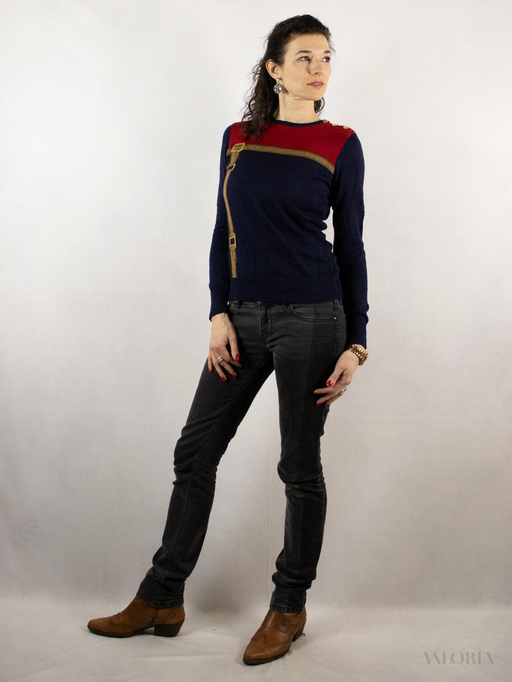 Belted. Vintage RL-Knit