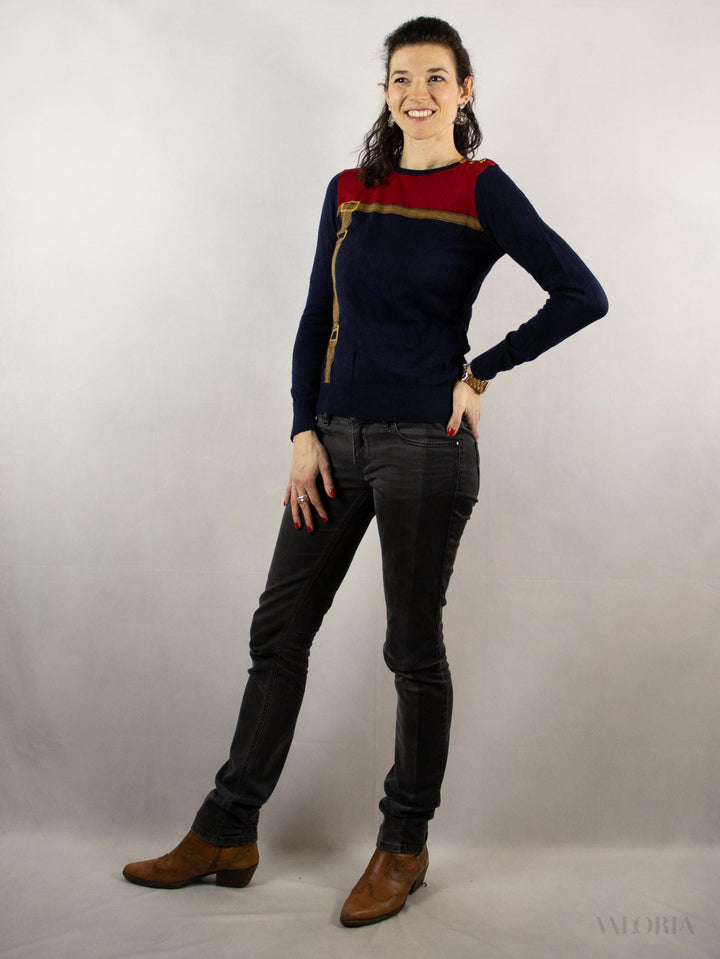 Belted. Vintage RL-Knit
