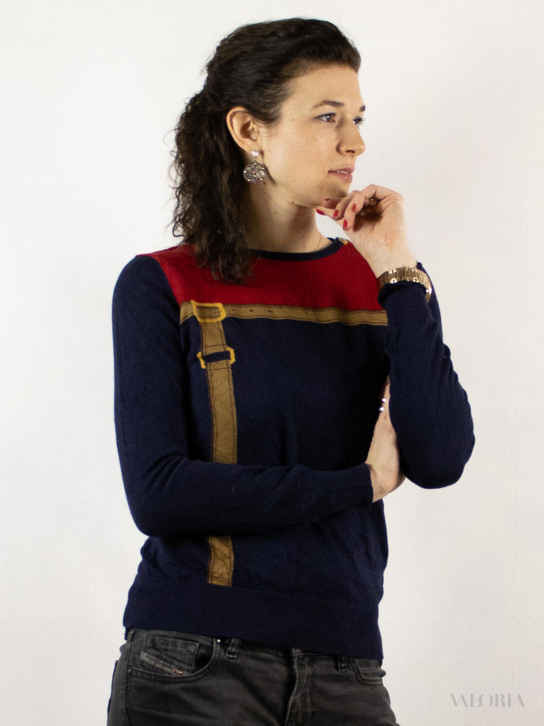 Belted. Vintage RL-Knit